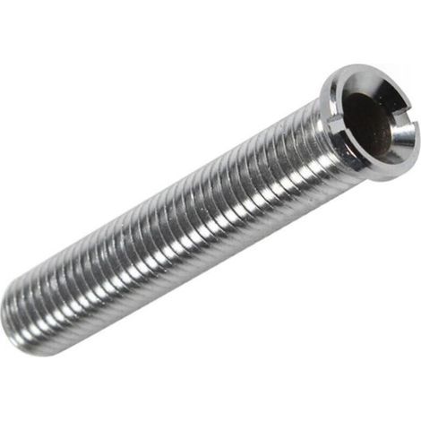 Spülbeckenkorbschraube, Küchenschraube, verlängertes Verriegelungssystem für Edelstahl-Spülbecken, feste Abflüsse M12 x 70 mm (Silber) (1/4)