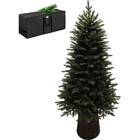 Marvin Albero di Natale Effetto Realistico Richiudibile, Apertura Ramo Facile da Montare, Decorazioni Natalizie, Folto Verde Ignifugo, con Borsone LAS VEGAS VERDE 175cm (1/4)