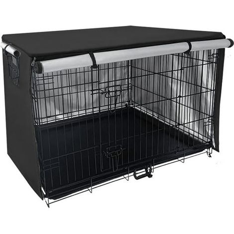Cage extérieure pour animaux avec housse de protection, abri imperméable pour chien, couverture anti-poussière pour enclos domestique, voile de protection pour chenil, taille universelle, résistant au