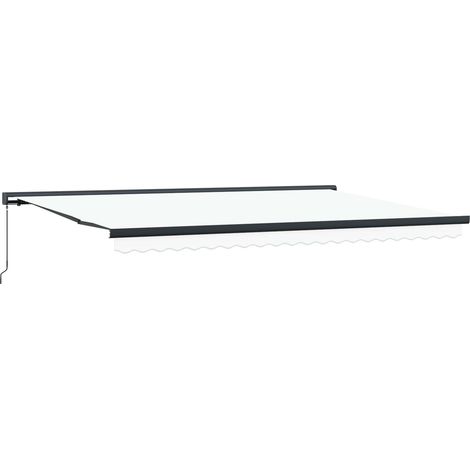 Maison Exclusive - Einziehbare Markise Weiß 500 x 300 cm Stoff un