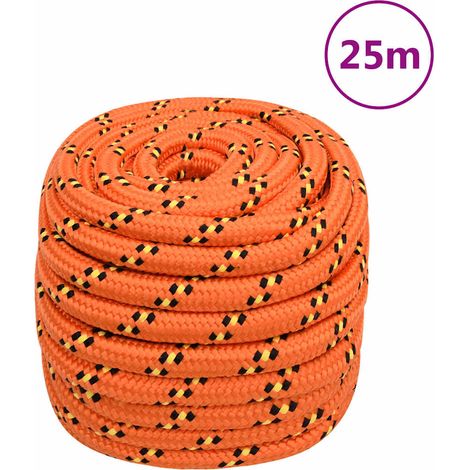 Corde de bateau - Amarrage et nautisme - Polypropylène - Orange (2500x2x2cm) - PANGIVO (1/5)