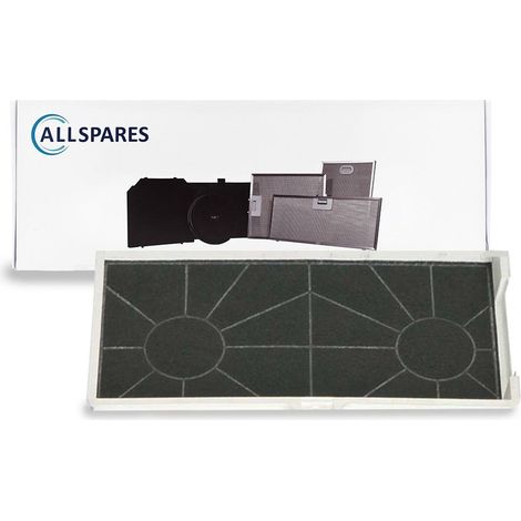 Filtro de carbón AllSpares para campanas extractoras compatible con Bosch Siemens 00465577 / 465577 (427x225x48mm)