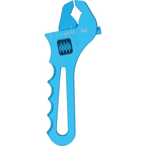 Clé à tuyau ajustable aluminium léger AN3-AN16 pour raccords de tuyauterie bleue (1/5)