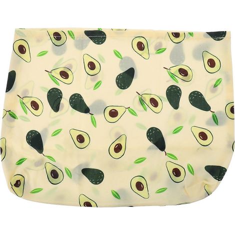 1 sac de conservation réutilisable en cire d'abeille pour fruits et légumes frais-28X20CM-Green