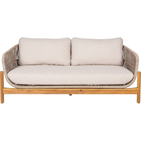 Terracina Gartensofa inkl. Kissen braun, beige. (1/5)