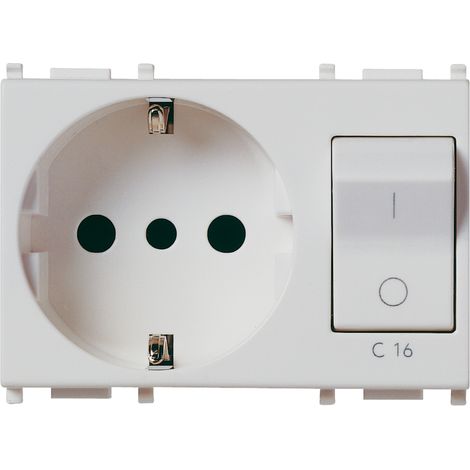 VIMAR - 14276.SL Presa 2P+T 16A P30 intb+MT C16 Silver
