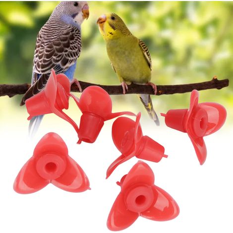 30 Sets/zu verkaufen: Zubehör für Kolibri-Futterhäuschen, Blumen, Kolibri-Wasserspender mit austauschbaren, mehrfarbigen Blütenblättern, rot. (1/5)