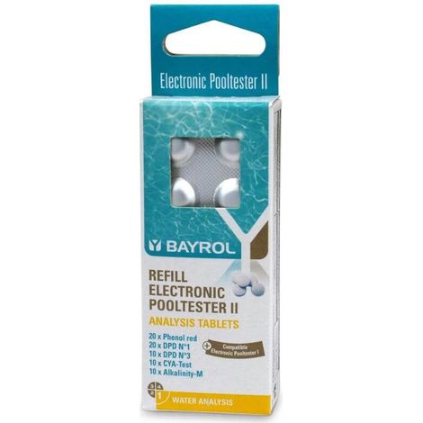 BAYROL Nachfüllpack (70 Tabletten) für Elektronischer Pooltester II