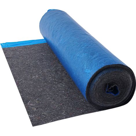Sous Couche Parquet, 9,3 m², Sous-couche Isolante, Épaisseur 3 mm, Fibre Robuste, Film PE Imperméable, Insonorisation Anti-humidité, Protection d'Infiltration, pour Sol Vinyle, Stratifié, Bois (1/5)