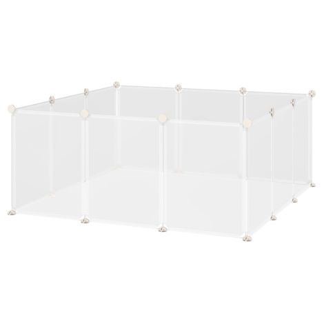 Portable 12-Panel Pet Playpen for Small Animals-DIY Open Enclosure for Hedgehogs,Bunnies,Chinchillas,and Guinea Pigs (1/5)