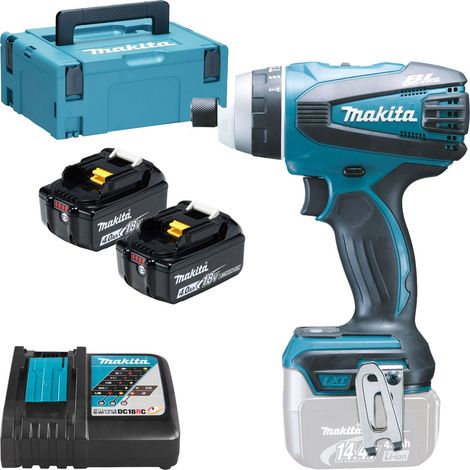 Makita DTP131RMJ Taladro atornillador de impacto a batería 14,4V / 4,0 Ah, 2 baterías + cargador en MAKPAC (1/5)
