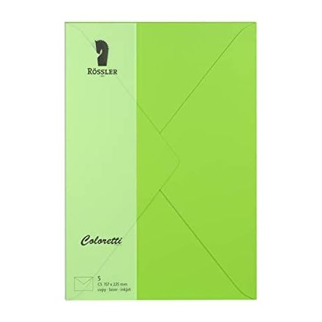 Enveloppe c5 coloretti 5 unités vert lime (1/3)