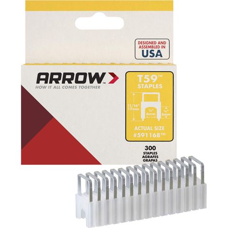 Connettori isolati t59 Confezione da 300 connettori 6 x 6 17 mm ARROW (1/4)