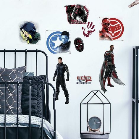 Stickers Muraux Falcon et le Soldat de l'Hiver Marvel (1/5)