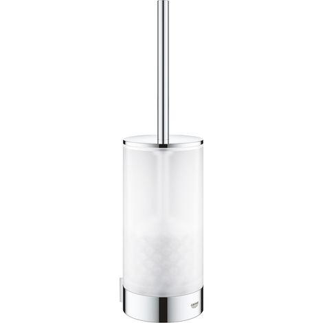 Grohe Selection Escobillero de pared de cristal y metal con fijación oculta, Cromo (41076000)