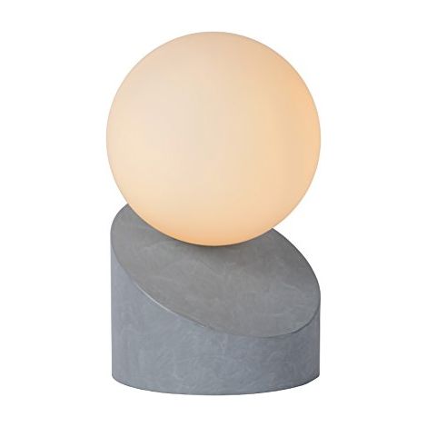 Lampada da tavolo Lucide LEN metallo/vetro grigio G9 5W (1/4)