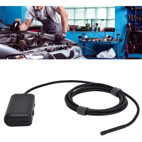 Endoscope HD 6 LED 5,5 mm sans fil WiFi, caméra d'inspection étanche IP67, caméra serpent pour l'industrie (1/5)