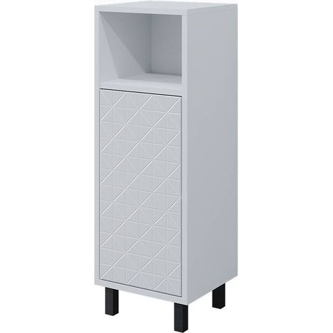 Armario mediano Agasta, Blanco, 30 x 87.2 cm, Vicco