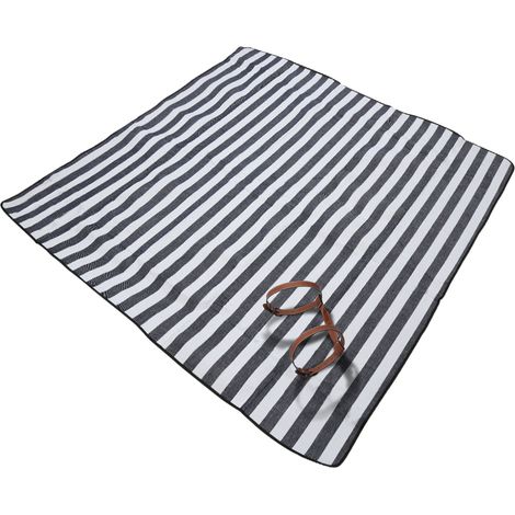 Hengda Tappeto da picnic Coperta da campeggio Tovaglia da picnic Isolamento impermeabile della maniglia 200x200cm tappeto blu Copertura (1/5)
