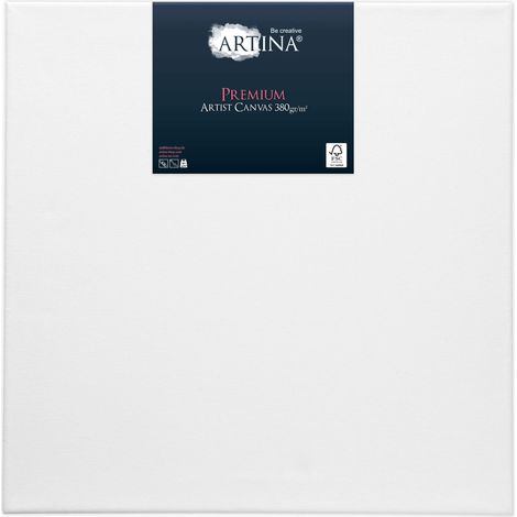 Keilrahmen Leinwand Premium 3D, 40x40cm, 380 g/m²