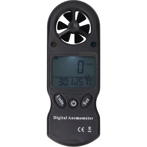 TL-300 Mini 3-in-1 Multifunktionales tragbares digitales Thermometer, Hygrometer und Anemometer (1/5)