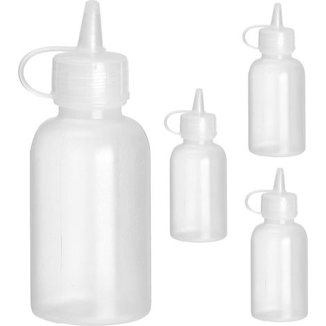 Mini flacon distributeur - set de 4 pièces 0,03L Transparent 30x(H)85 mm - Hendi (1/3)