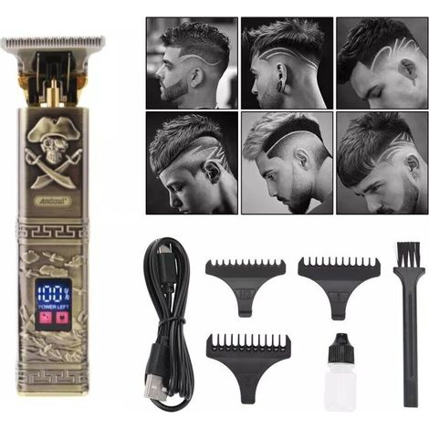 Andowl - Taglia Capelli Rasoio Elettrico Regola Barba 3 Pettini Ricaricabile Usb Q-tf51 - (1/5)