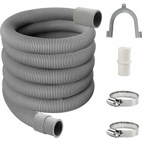 Tuyau de Vidange,Kit de Rallonge Machine a Laver,Uyau D'évacuation Lave Linge,Flexible D'évacuation Universel,Tuyau D'évacuation D'eau —2M (1/3)
