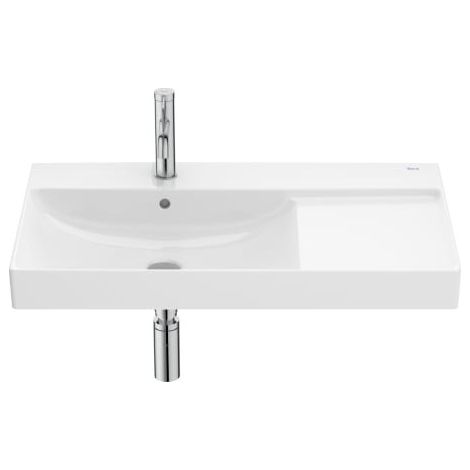 Roca Ona Waschtisch 80 x 46 cm, asymetrisch mit Becken links