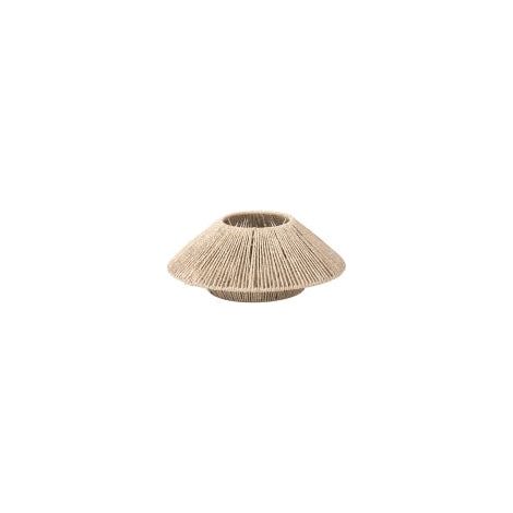 Percha de cuerda vintage - Decoración ideal para hoteles, restaurantes y pensiones - 30 x 12,5 cm - Amarilla (1/5)
