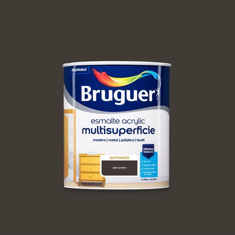 Sandgrauer Satin-Mehrflächen-Acryllack 0,750 l 5161515 BRUGUER