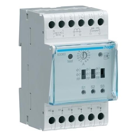 Hager Desconector Universal 3 vías color neutro
