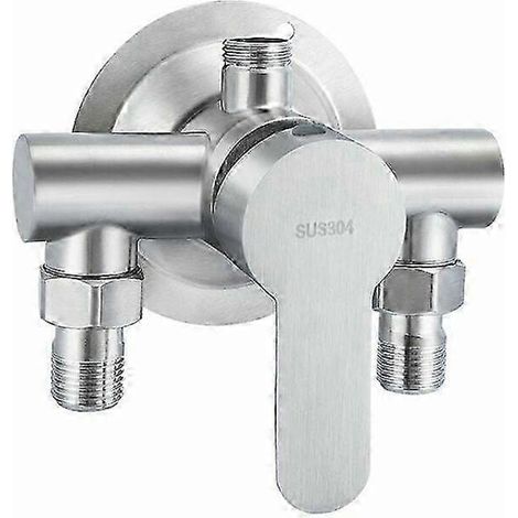 Robinet mélangeur eau chaude/eau froide pour douche apparente, en acier inoxydable 304.-AquaForge (1/5)