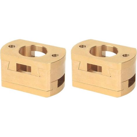 Hier ist ein neuer Produkttitel auf Französisch, SEO-optimiert und mit maximal 190 Zeichen: Oldham 18mm T8 Messingkupplung für Z-Schlitten Ender-3 Pro, Heizbett, CNC 3D-Drucker - 2 Stück