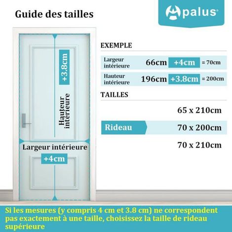 Moustiquaire Magnétique - 70x200 cm - Pour Porte Balcon Terrasse - Blanc - Tissu Respirant UV Résistant - 1 Pièce (1/5)