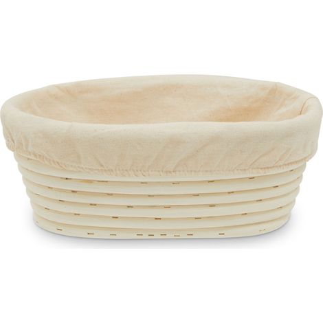 Interiors by Premier Bread Proofing Basket, Sourdough Proving Basket With Cloth Liner, Banneton For Sourdough Starter Kit (1/4)