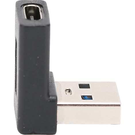 Adaptateur USB Type-C 90° Mâle-Femelle pour Charge Rapide 3.0, Compatible PC Portable et Power Bank (1/5)