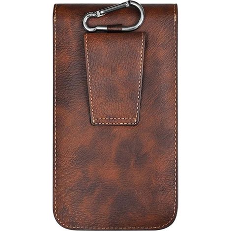 1 Pochette ceinture téléphone, cuir PU, boucle ouverture rapide, style rétro, protection anti-rayures, pour mobile moins 6,5 pouces (1/5)