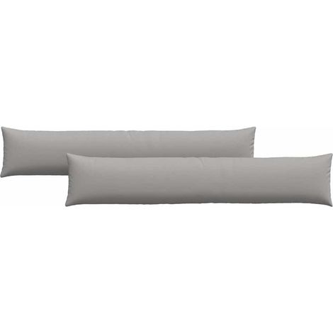 Maison Exclusive - Sofakissen 2 pcs Wolkengrau 200 x 40 cm Stoff