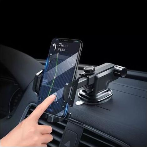support téléphone voiture ventouse Universel GPS- Réglable 360 degrés, Pour Smartphone iPhone Xs-XR Samsung s10 s9 Huawei P30 P20lite Xia (1/4)