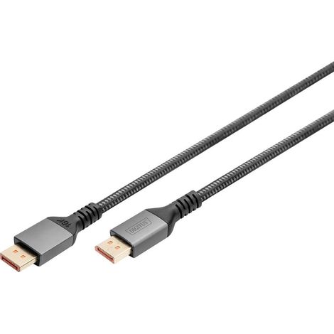 Câble de raccordement Digitus DisplayPort Fiche mâle DisplayPort, Fiche mâle DisplayPort 1 m noir DB (1/4)