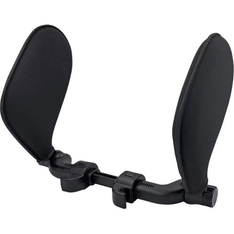 Oreiller d'appui-tête de voiture, conception réglable à 360 degrés, montable en forme de U sur l'oreiller de siège de voiture, soutien de la tête, du cou, appuie-tête de voyage, adapté aux enfa (1/4)
