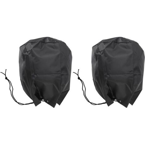 BelleRise - 2pcs Housse moteur débroussailleuse – Tissu Oxford 420D argenté – Imperméable et anti-poussière – 35,2 x 28 cm (1/5)
