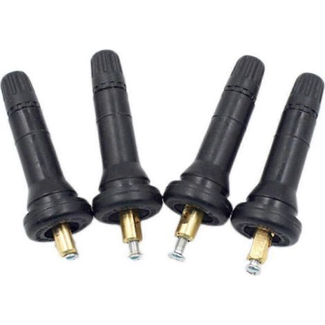4 capteurs de pression de pneus TPMS, embouts de valve pour Chevrolet Renault Ford S202412245029, noirs (1/5)