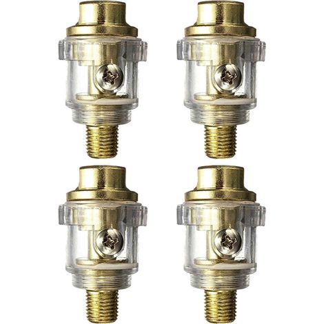 4pièces Injecteur Huile Pour Outils Pneumatiques Lubrificateur Graisseur Pneumatique Avec Connexion Rapide Air Étanche Atelier Et Utilisation - (1/5)