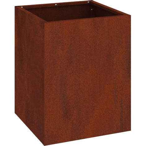 Maison Exclusive - Vaso da giardino Ruggine 32 x 32 x 40 cm (1/5)