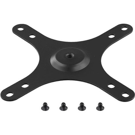 Montageplatte für tragbare Monitore mit 1/4-Zoll-Schraube, schwarz (1/5)