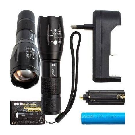 LAMPE DE POCHE TACTIQUE LED RECHARGEABLE CLASSIQUE (1/5)