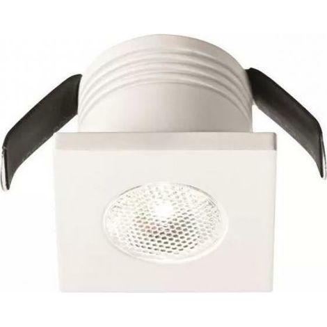 G.e.a.luce foco empotrable led blanco mate 3w 3000k luz cÁlida gfa903c