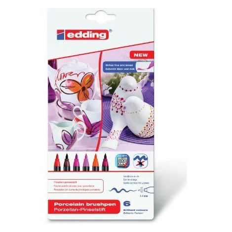 Edding 4-4200-6999 - Pennarello da porcellana Edding 4200, punte da 1 a 4 mm, colore: Colori assortiti (1/5)